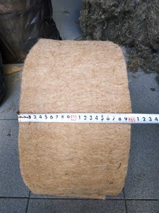 Джут шир. 20 см * длина рул. 20 м (толщина полотна 4-6 мм)